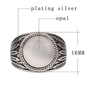 Boho Men/Women Rings Tibet Silver Alloy Lucky Star